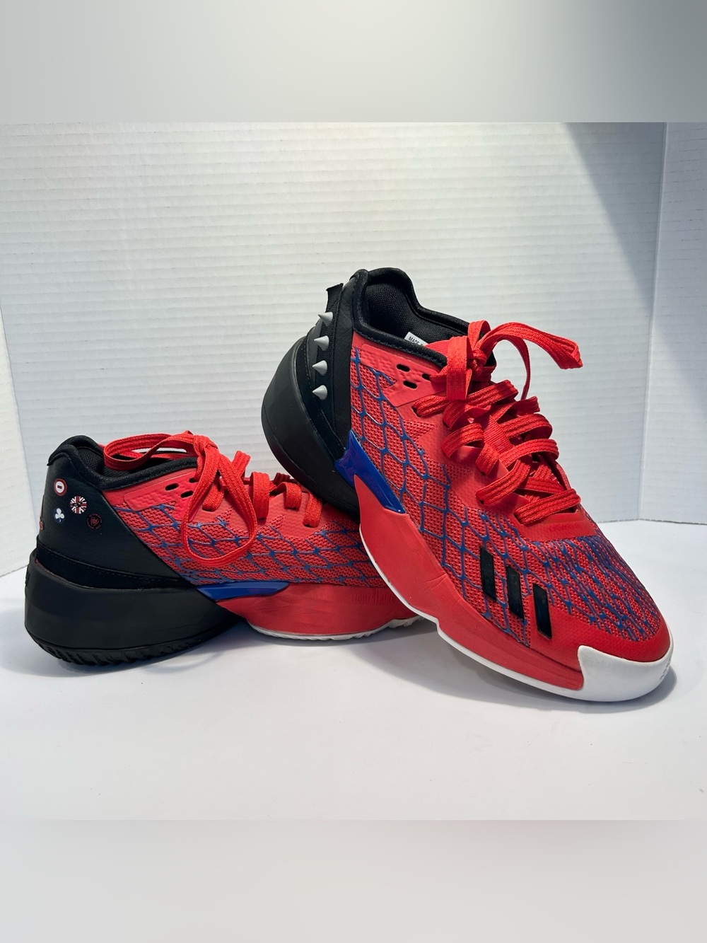Adidas Spider-Man Sneakers Limited Edition Marvel Collab Men Sz 5 Women Sz 6.5